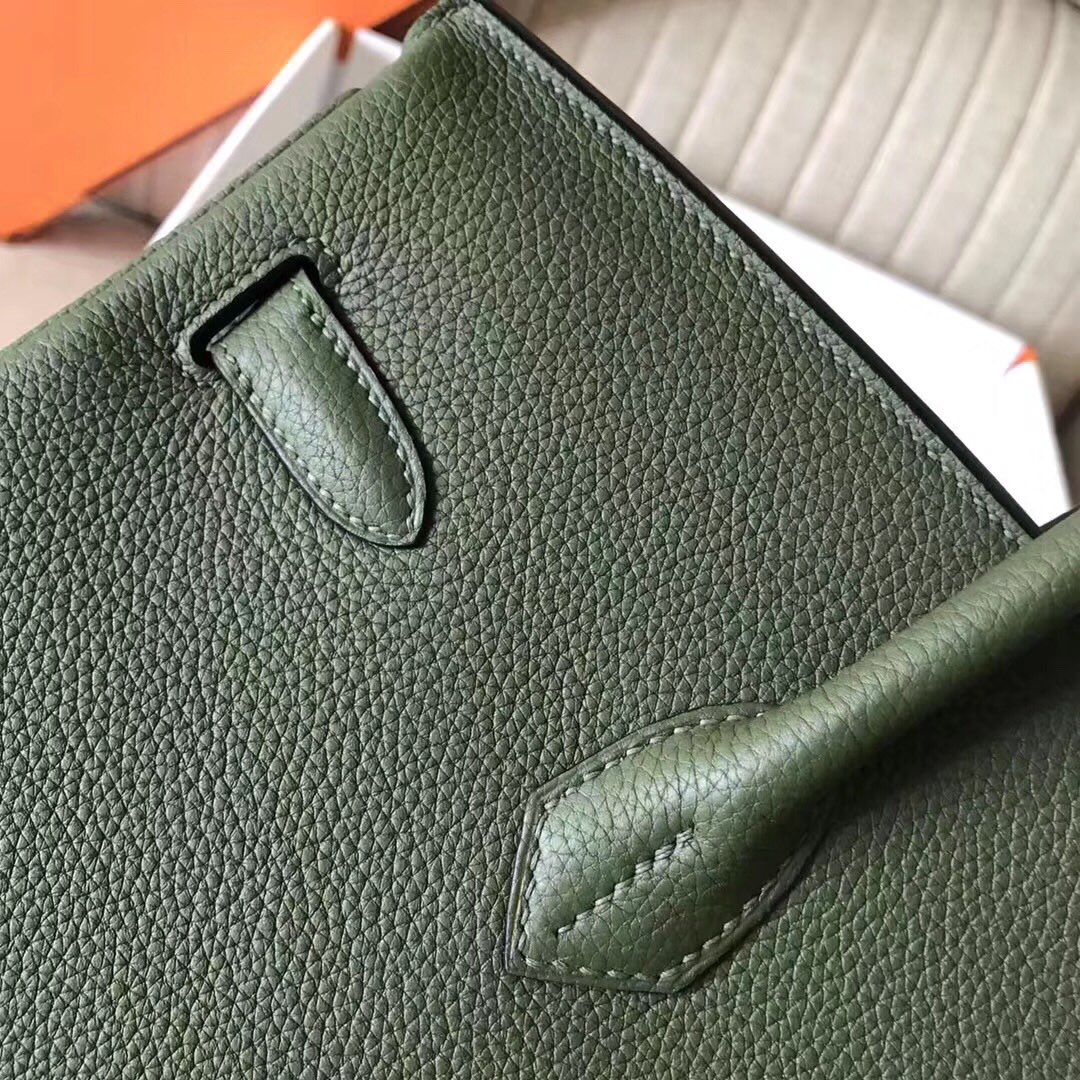 Hermes Birkin 35CM Togo Leather Handbag Forest Green